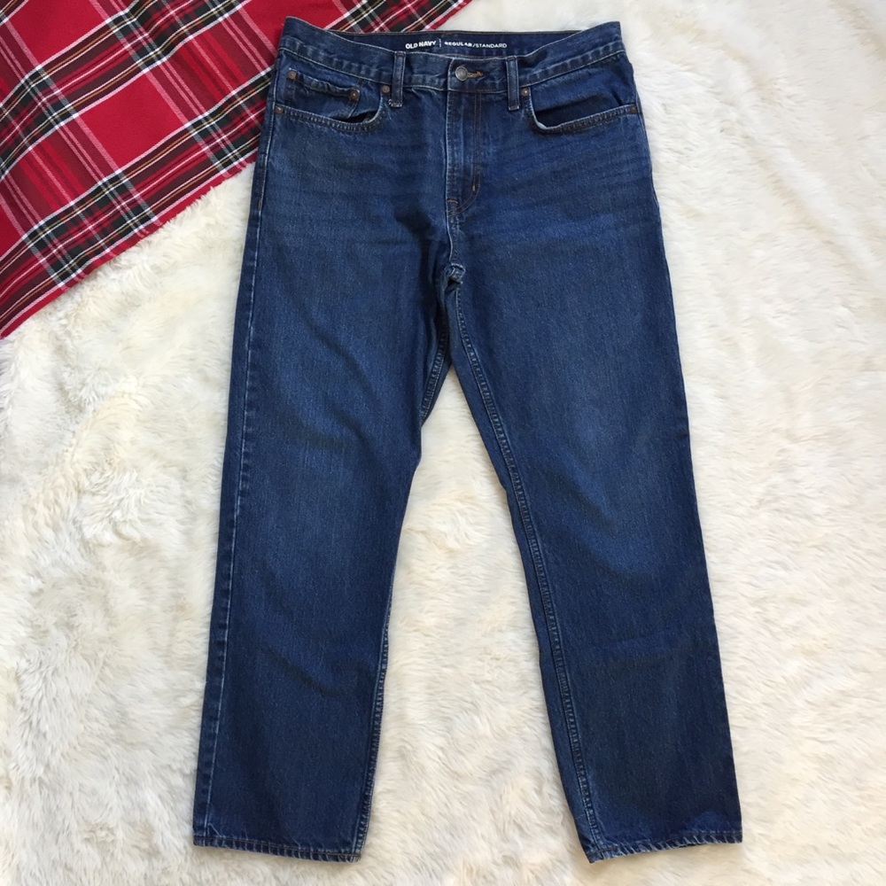 Old Navy Regular/Standard Dark Wash Denim Jeans